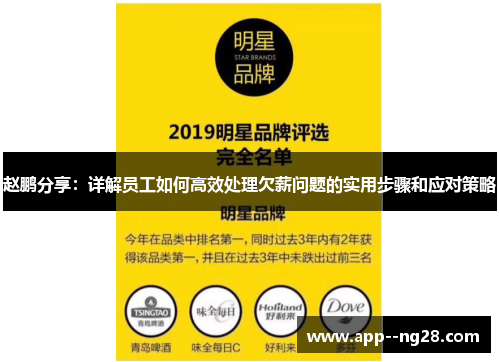赵鹏分享:详解员工如何高效处理欠薪问题的实用步骤和应对策略 赵鹏分享:详解员工如何高效处理欠薪问题的实用步骤和应对策略