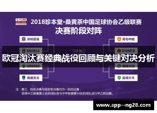 欧冠淘汰赛经典战役回顾与关键对决分析