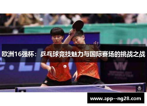 欧洲16强杯：乒乓球竞技魅力与国际赛场的挑战之战