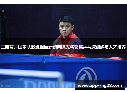 王皓离开国家队教练组后新动向曝光将聚焦乒乓球训练与人才培养 王皓离开国家队教练组后新动向曝光将聚焦乒乓球训练与人才培养